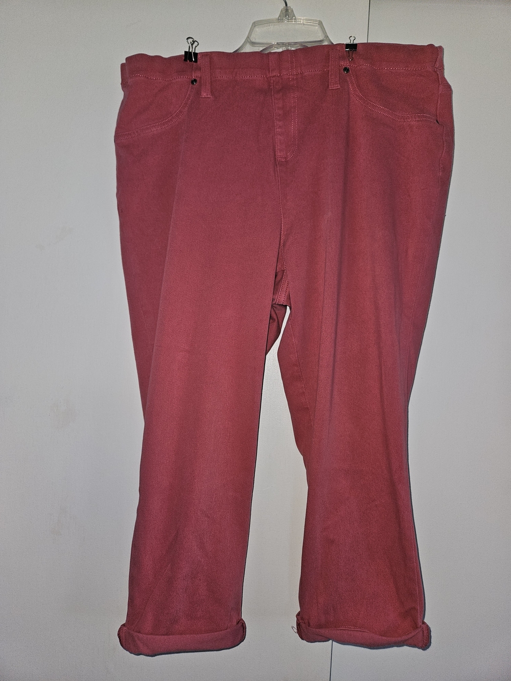 Terra & Sky Raspberry Red Capris Jeggings